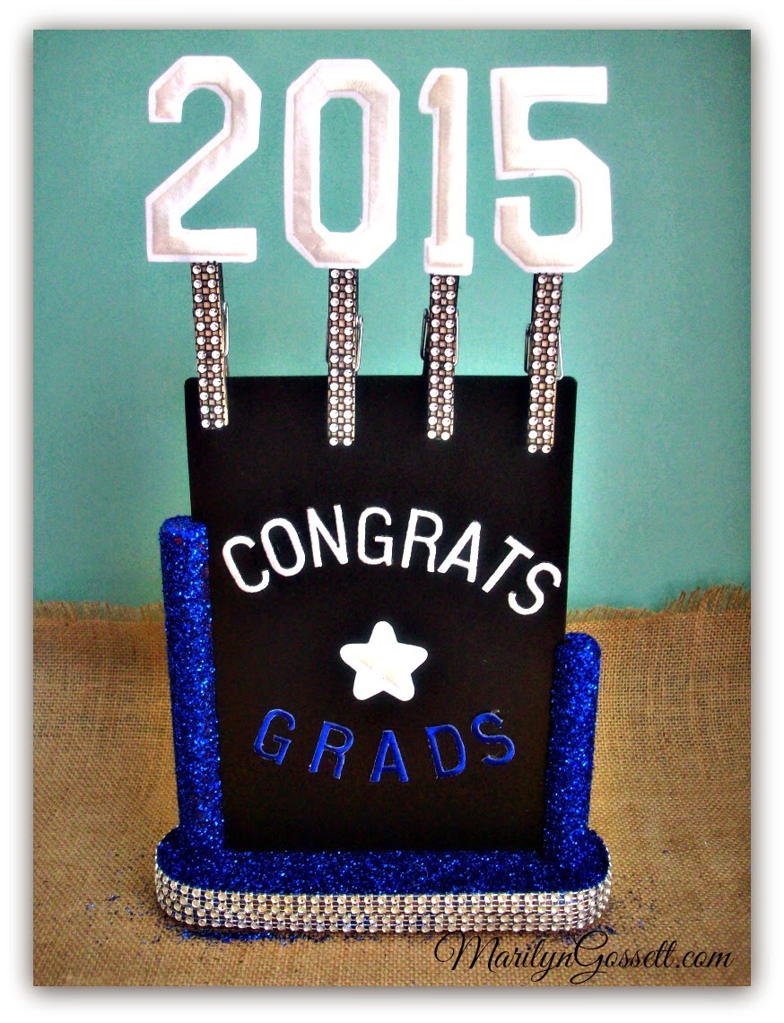 graduation party sign Joy letters numbers