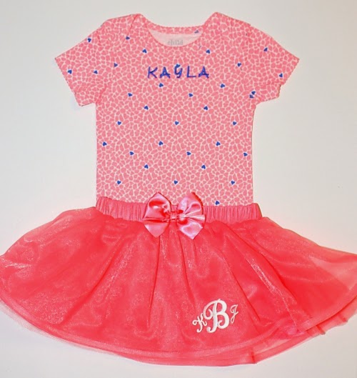 personalized girls tutu joy iron-on letters