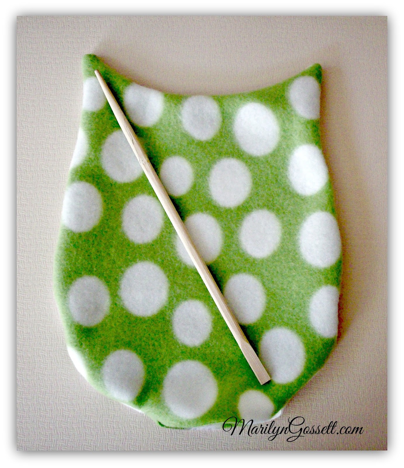 sewing a fleece owl softie