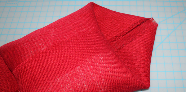 no sew folded burlap pillow tutorial