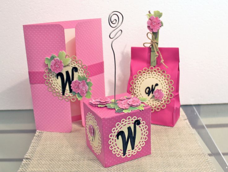 monogrammed party favors