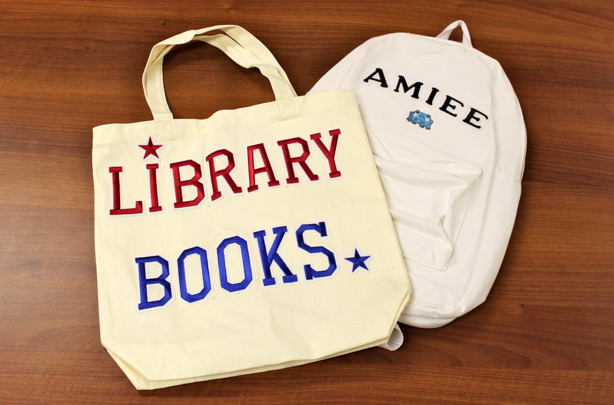 IRON ON letters for tote bags backpacks