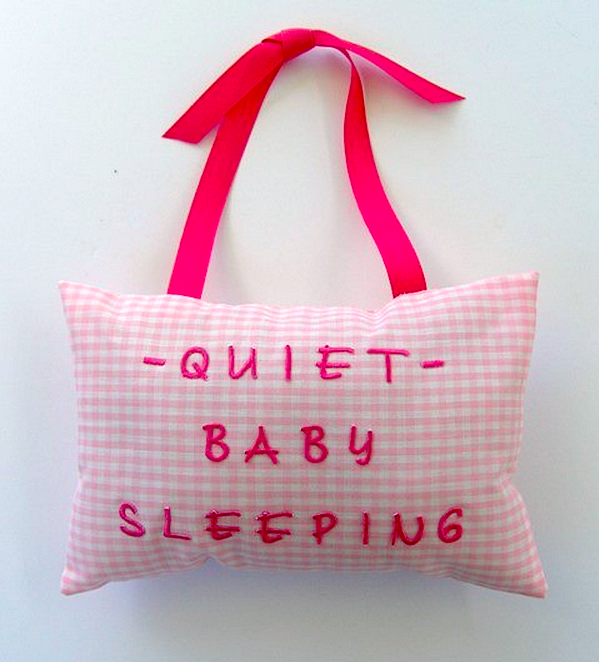 do not disturb baby pillow 