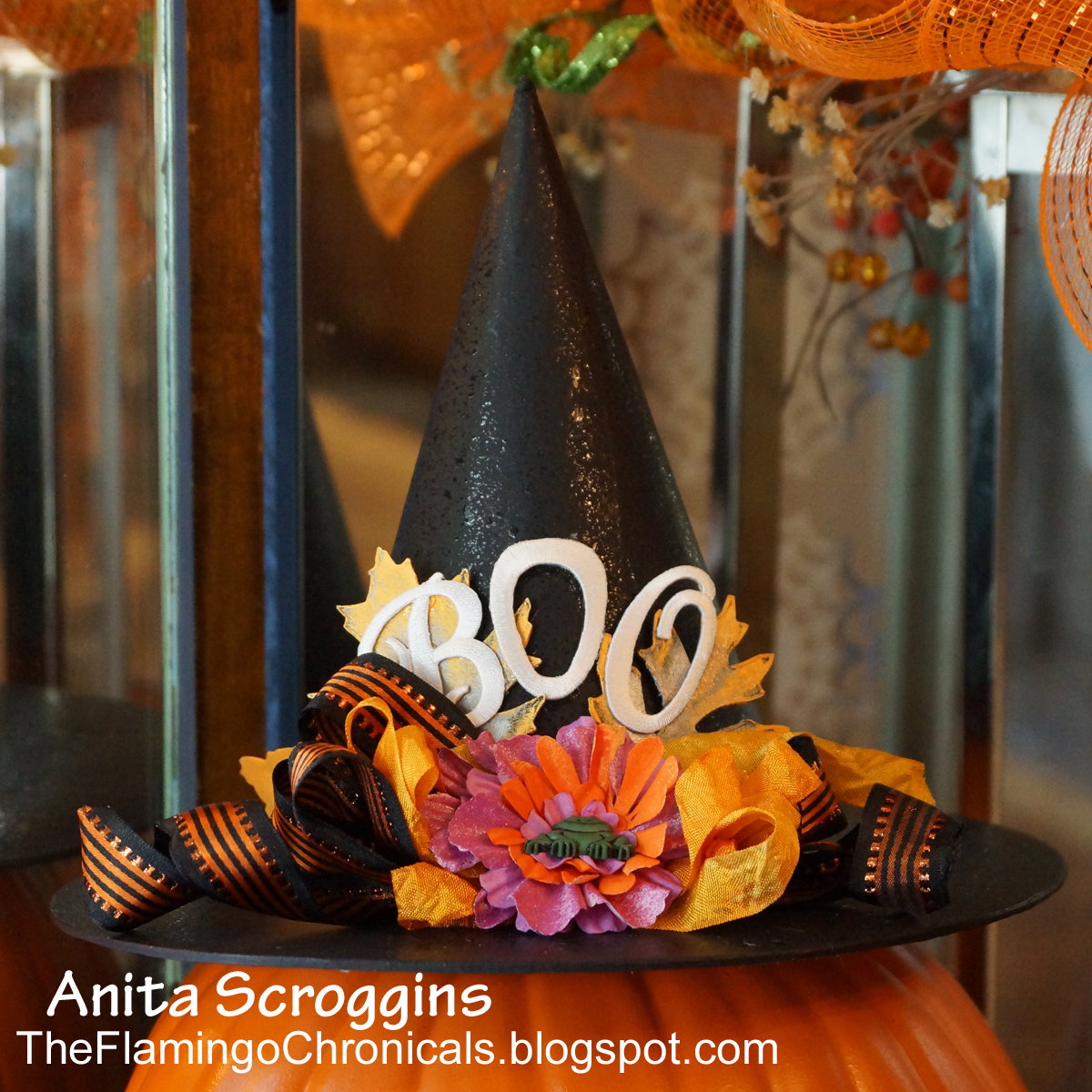 halloween witch hat decoration