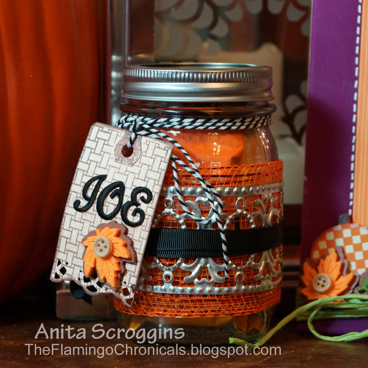 personalized gift tags candy jar