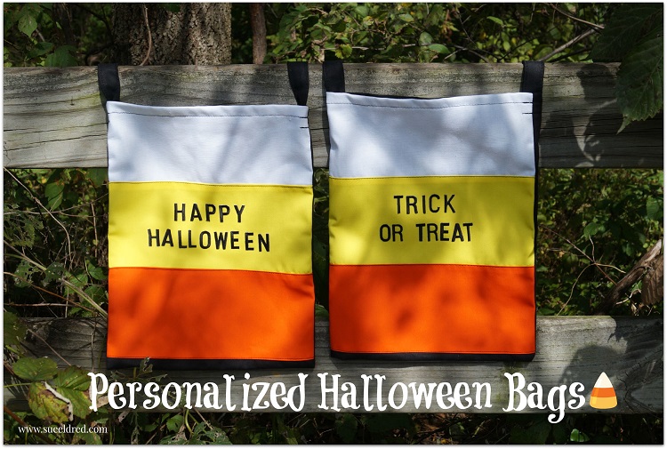 personalized Halloween trick or treat bags