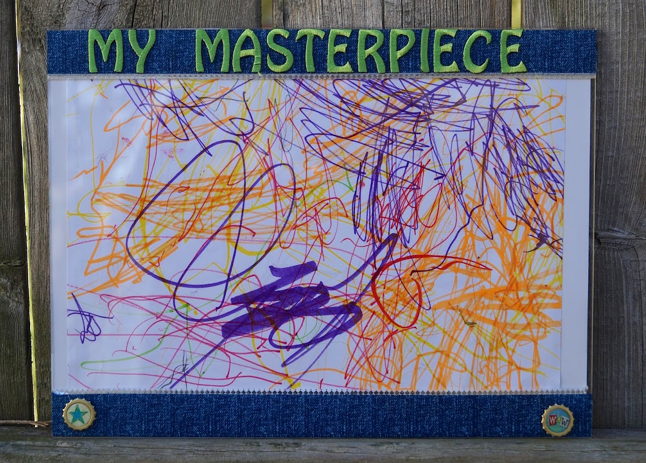 childrens artwork frame