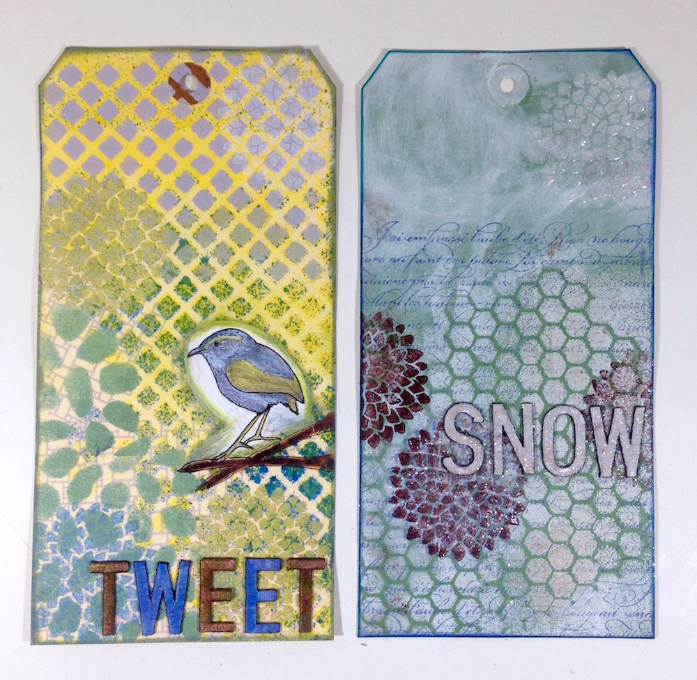 mixed media tags lisa fulmer