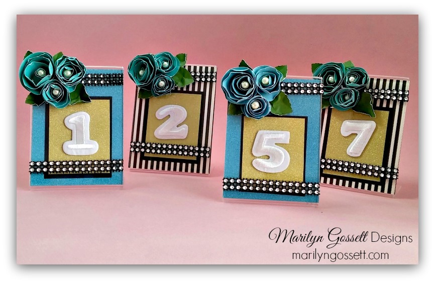 wedding table markers marilyn gossett