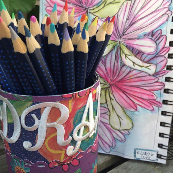 creating with joy pencil cup