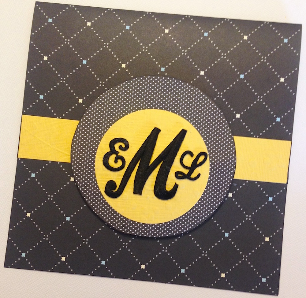 monogram notecard lisa fulmer