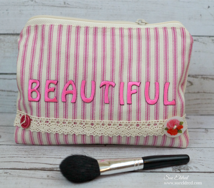 personalized cosmetics bag