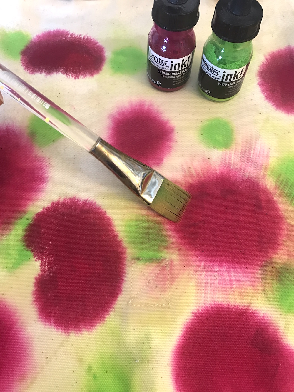 painting canvas messenger bag