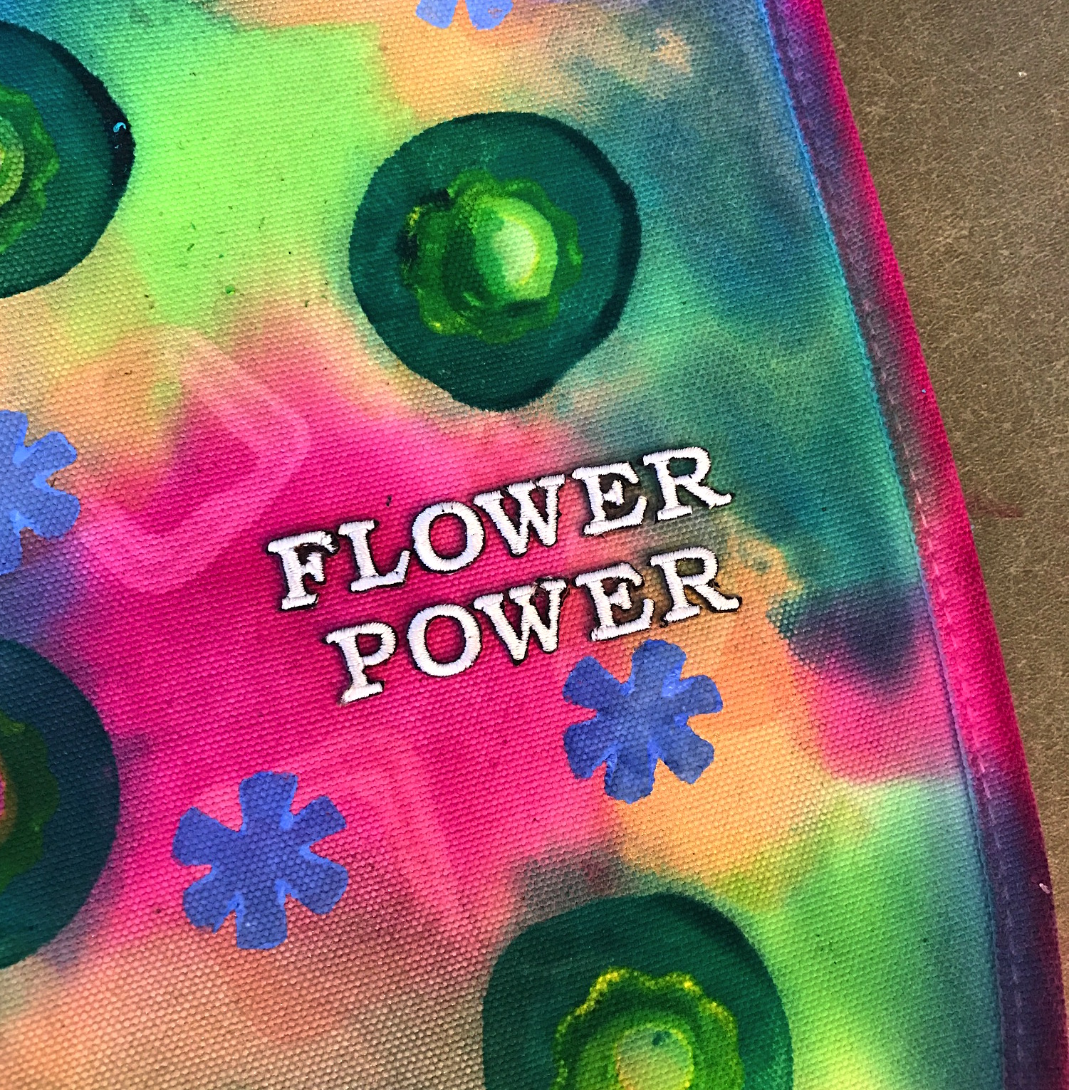 flower power messenger bag