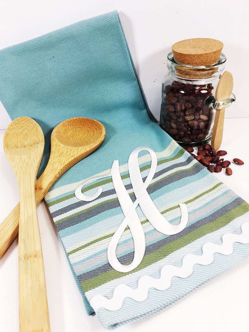 joy embroidered iron on large monogram letter