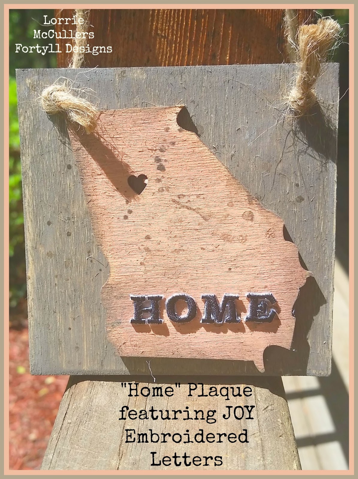 wood home plaque