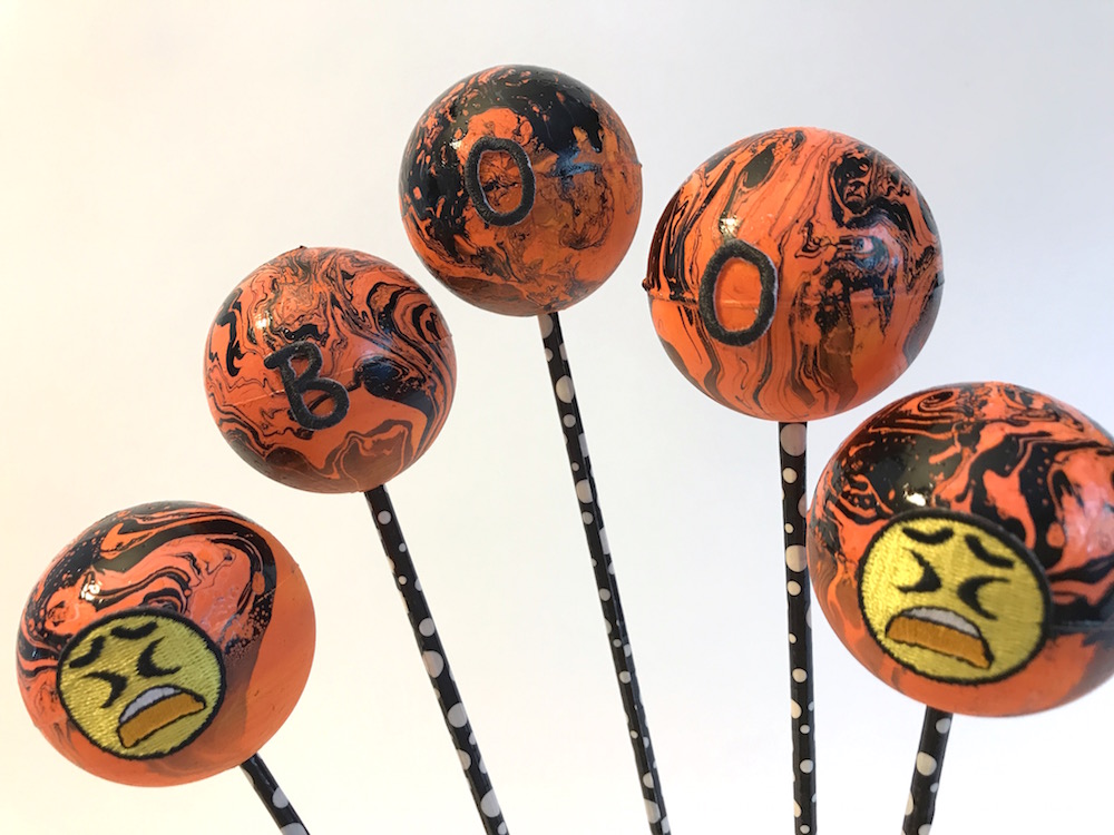marbled smoothfoam balls halloween