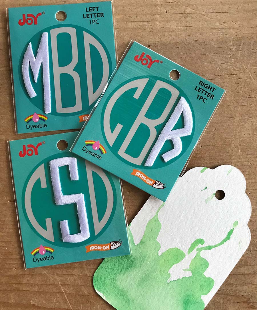 JOY Monogram Letters