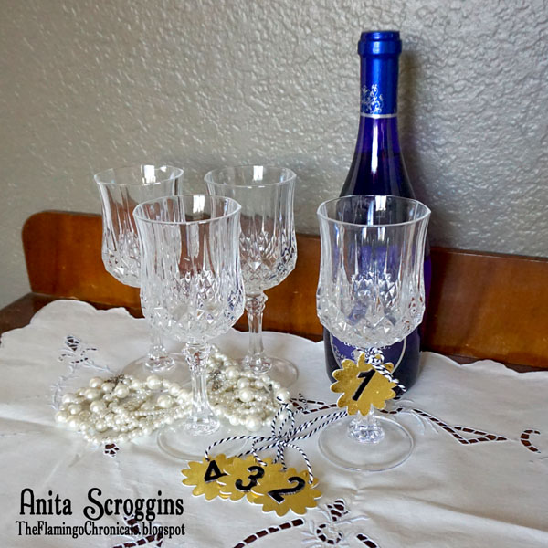 Foiled WineGlass Charms