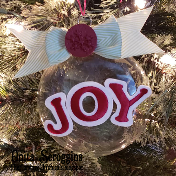 Joy Christmas ornament