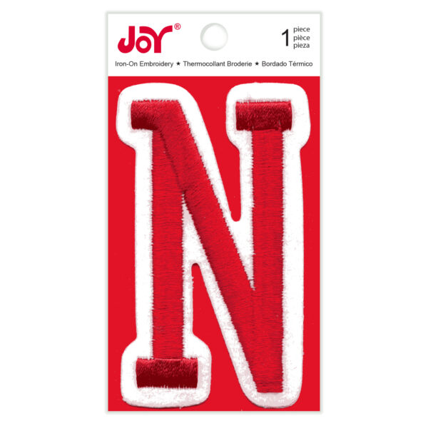 Junior Varsity 2 Inch Red N