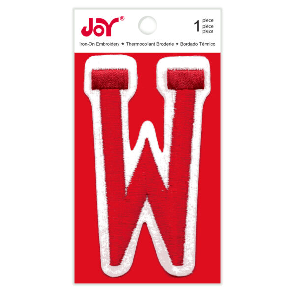 Varsity 3 Inch Red W