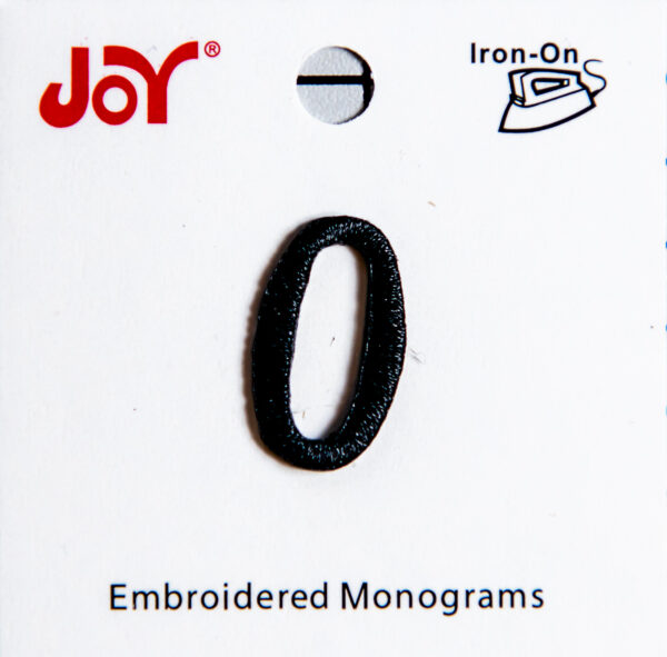 Monogram Script 0.5 inch Black 0