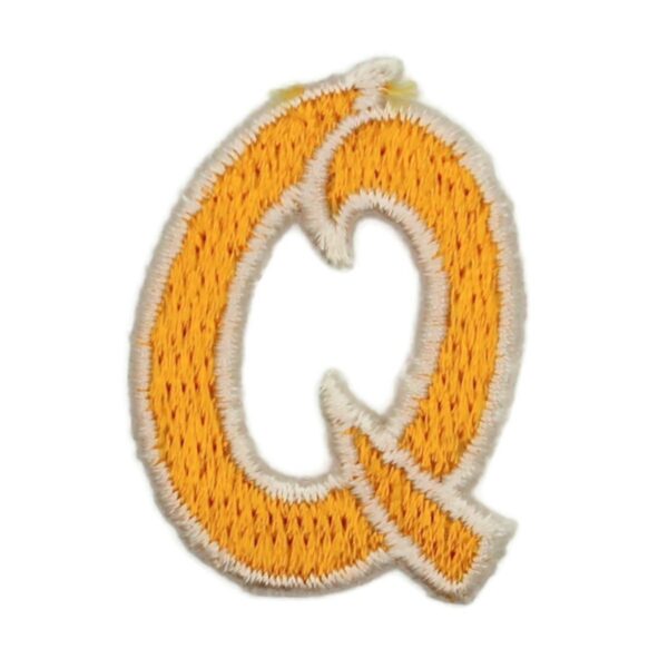 Athletic Script 2 Inch Gold/White Q