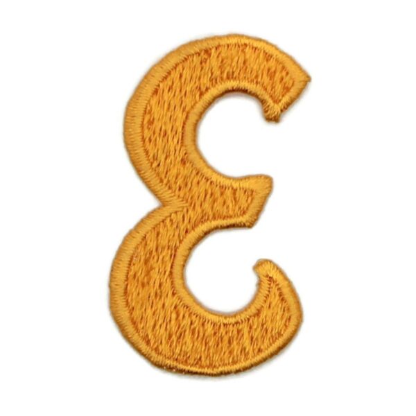 Athletic Script 2 Inch Gold E