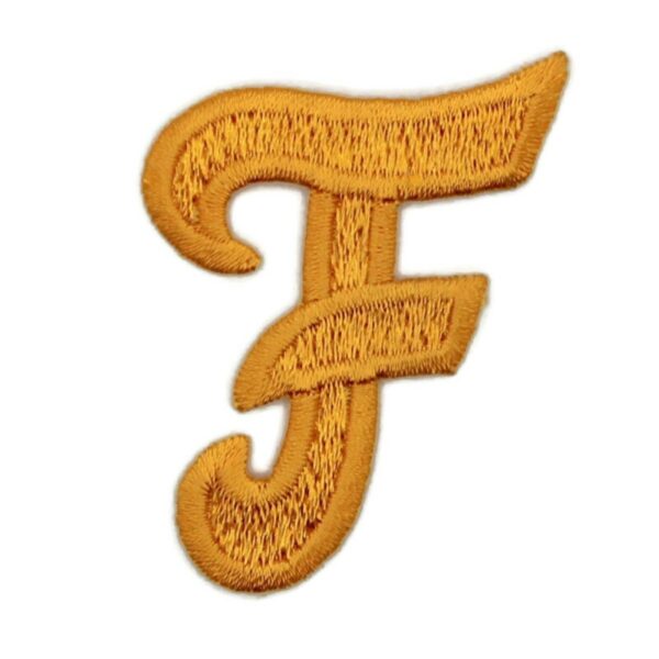 Athletic Script 2 Inch Gold F