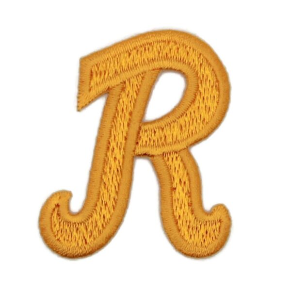 Athletic Script 2 Inch Gold R