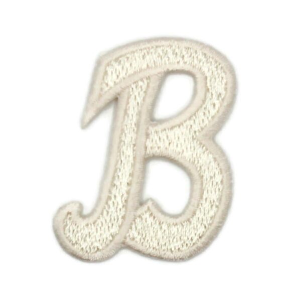 Athletic Script 2 Inch White B