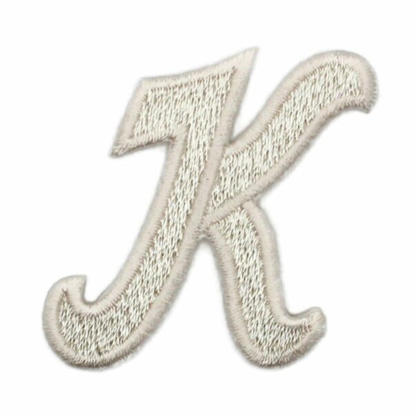 Athletic Script 2 Inch White K