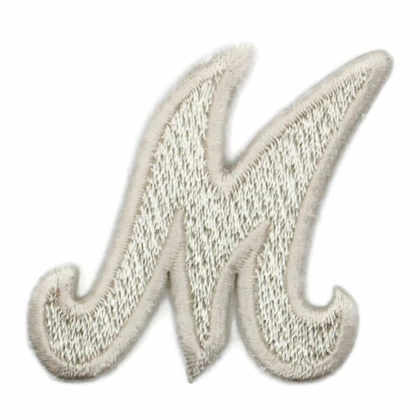 Athletic Script 2 Inch White M