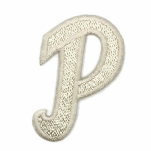 Athletic Script 2 Inch White P