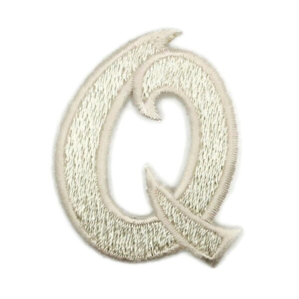 Athletic Script 2 Inch White Q