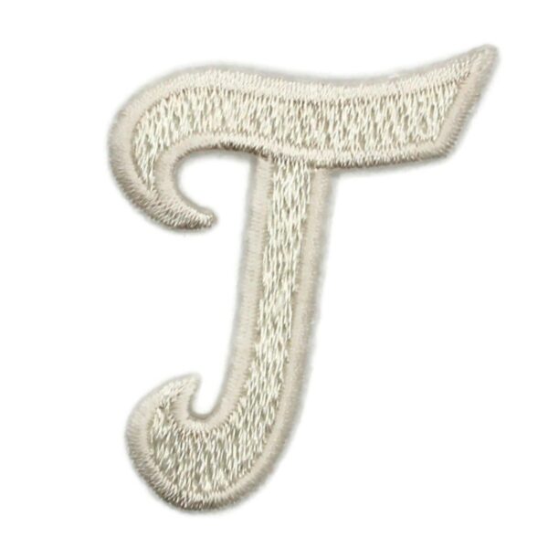 Athletic Script 2 Inch White T